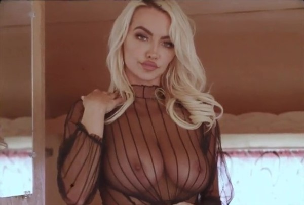 Lindsey Pelas Big Tits See Through Black Lingerie Onlyfans Video Leaked