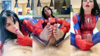 Bianca Alves Spider Girl Blowjob And Footjob Onlyfans Video Leaked