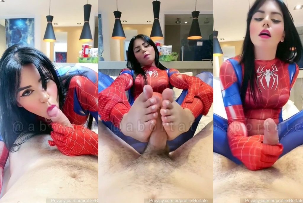 Bianca Alves Spider Girl Blowjob And Footjob Onlyfans Video Leaked