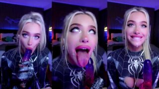 Ariesiatv Spidergirl ASMR JOI Dildo Blowjob Onlyfans Video Leaked
