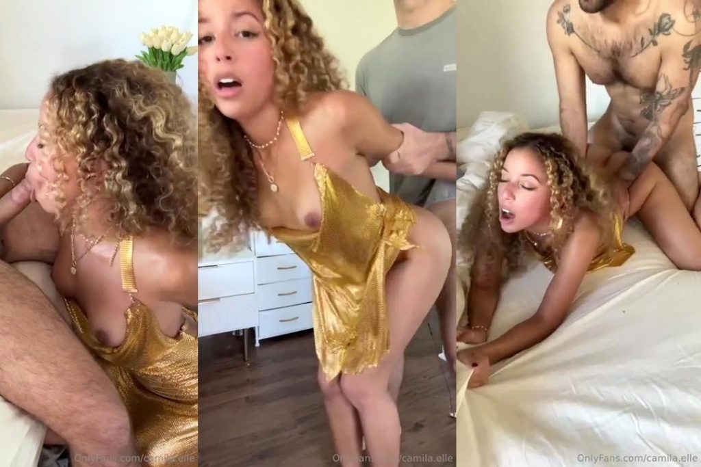 Camila Elle Gold Dress Doggy Fuck Onlyfans Video Leaked